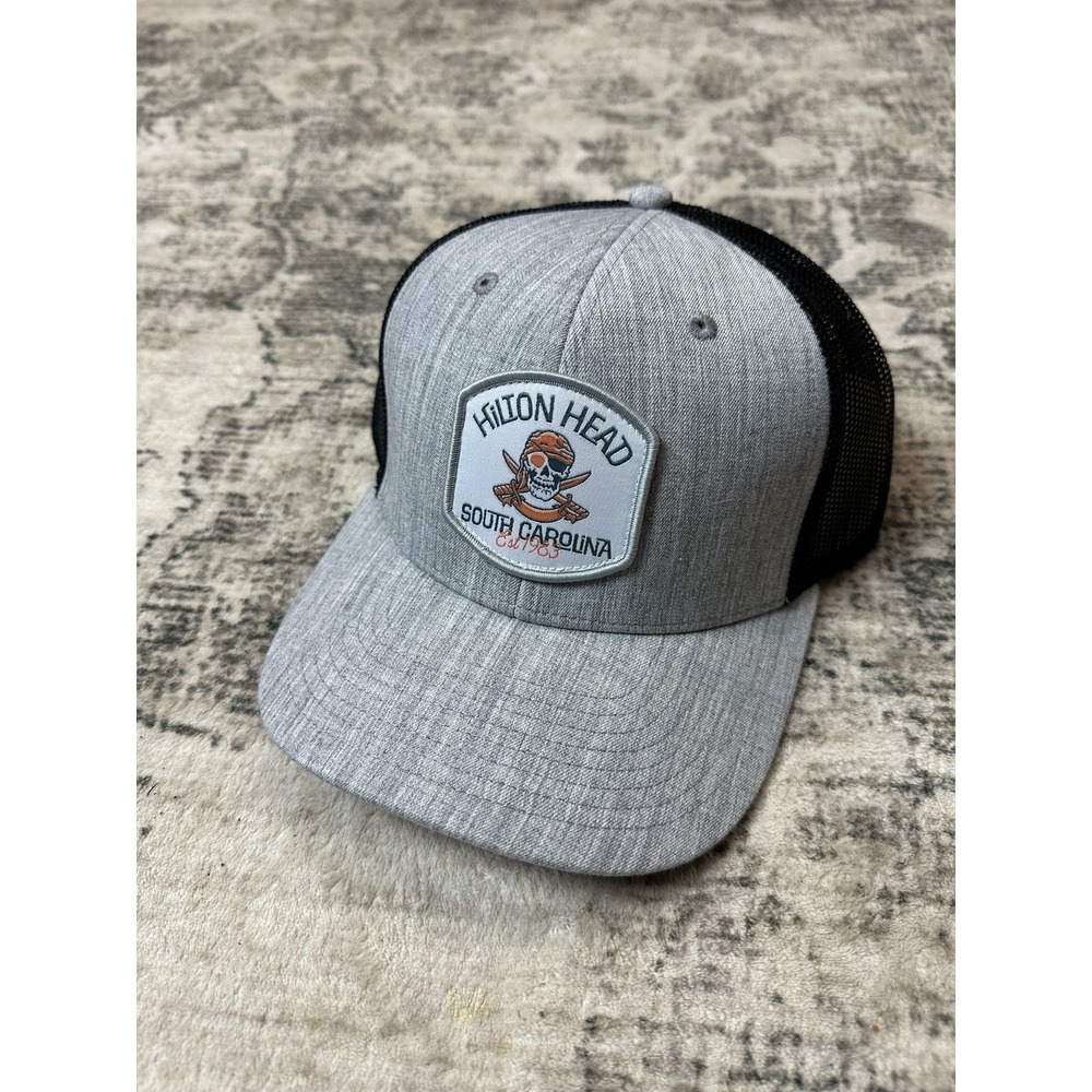 Hilton Head Island, South Carolina Pirate Hat Snapback NWT Gray The Game New